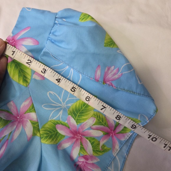 Hawaiian Reserve XL Vtg Plumeria Muumuu Comfort Beachy Tropical Relaxed Coastal - Picture 5 of 8
